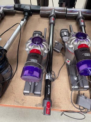 Lot 3216 - Hand held Dyson V8 with pole, head, 2...