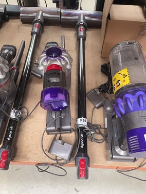 Lot 3217 - Hand held Dyson V8 with pole, head, 2...