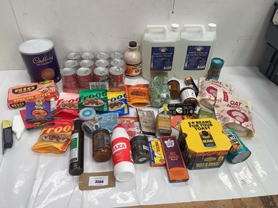 Lot 3584 - White Vinegar, Cadbury hot chocolate, Maple...