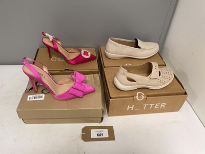 Lot 4x Boxed pairs of shoes to include Hotter UK6...