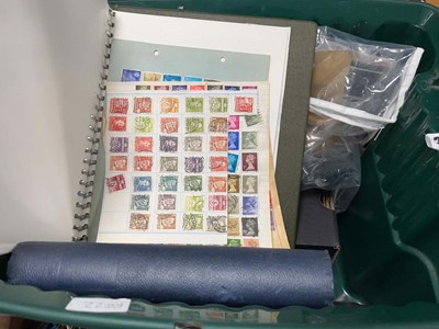 Lot 2310 - Box containing various stamps and stamp albums