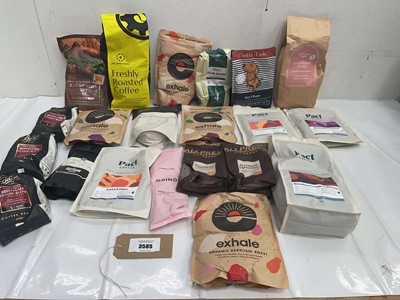 Lot 3585 - Coffee beans and ground coffee beans including...