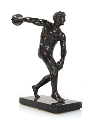 Lot 54 - After the antique: a brown patinated cast...