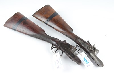 Lot 1499 - (S2) The stock action and forend of a 16 bore...