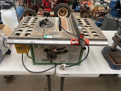 Lot 4505 - 240v Sealey table saw