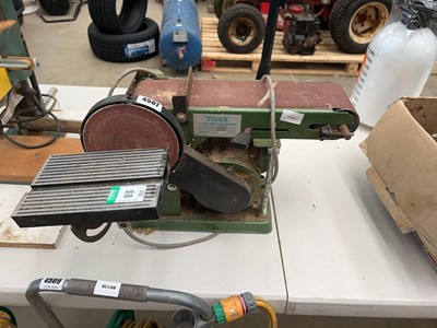 Lot 4507 - Tyzack belt and disc sander 240v