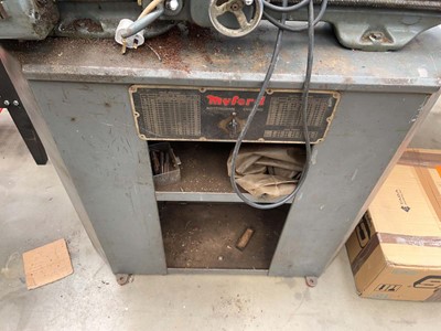 Lot 4512 - Myford Super 7 engineering lathe mounted on...