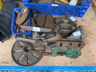 Lot 4512 - Myford Super 7 engineering lathe mounted on...
