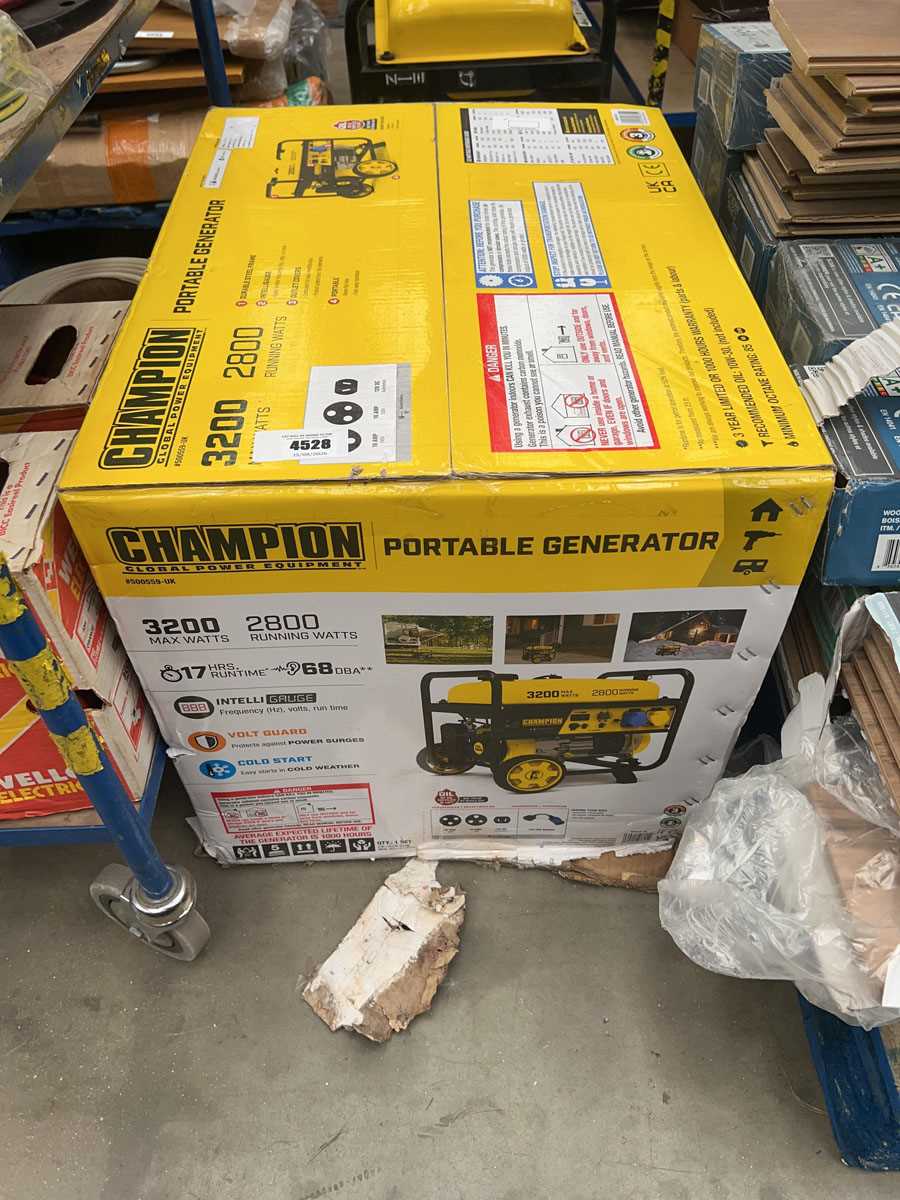 Lot 4528 - Boxed Champion portable generator petrol