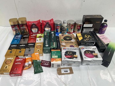 Lot 3589 - Instant coffee, coffee pods, iced coffee,...