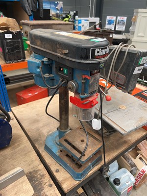Lot 4550 - 240v band saw, Clarke woodwork bench grinder...