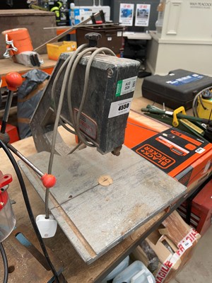 Lot 4550 - 240v band saw, Clarke woodwork bench grinder...