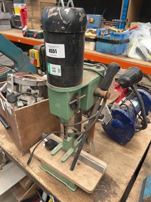 Lot 4551 - 240v bench topped hollow chisel morticer plus...