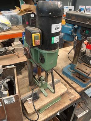 Lot 4551 - 240v bench topped hollow chisel morticer plus...