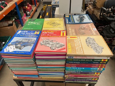 Lot 4556 - Selection of car manuals inc, Triumph, Cortina,...