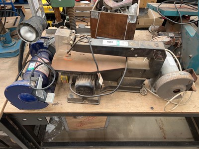 Lot 4561 - 2 double sided bench grinders plus n240v...