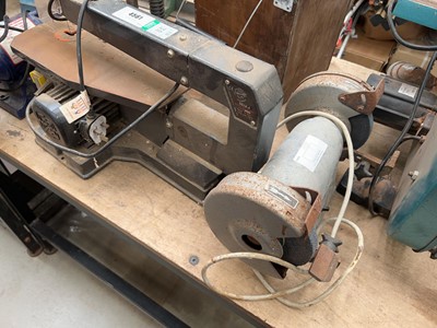 Lot 4561 - 2 double sided bench grinders plus n240v...