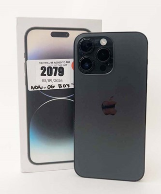 Lot iPhone 14 Pro Max 128GB Space Black with cable...