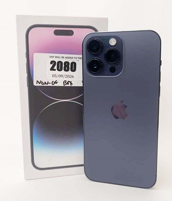 Lot iPhone 14 Pro Max 128GB Deep Purple with cable...