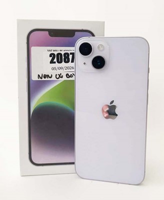 Lot iPhone 14 128GB Purple with cable (non...