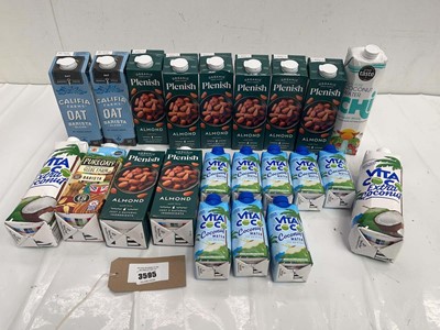Lot 3595 - Almond & Oat drinks and Coconut water