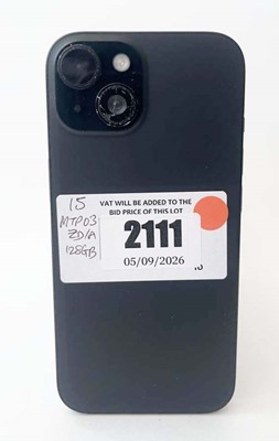 Lot iPhone 15 128GB Black (camera crackage)