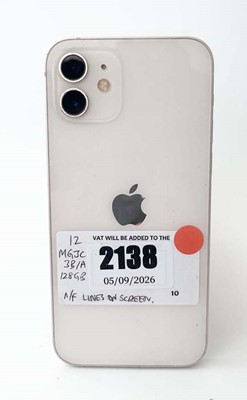 Lot iPhone 12 64GB White (lines on screen)
