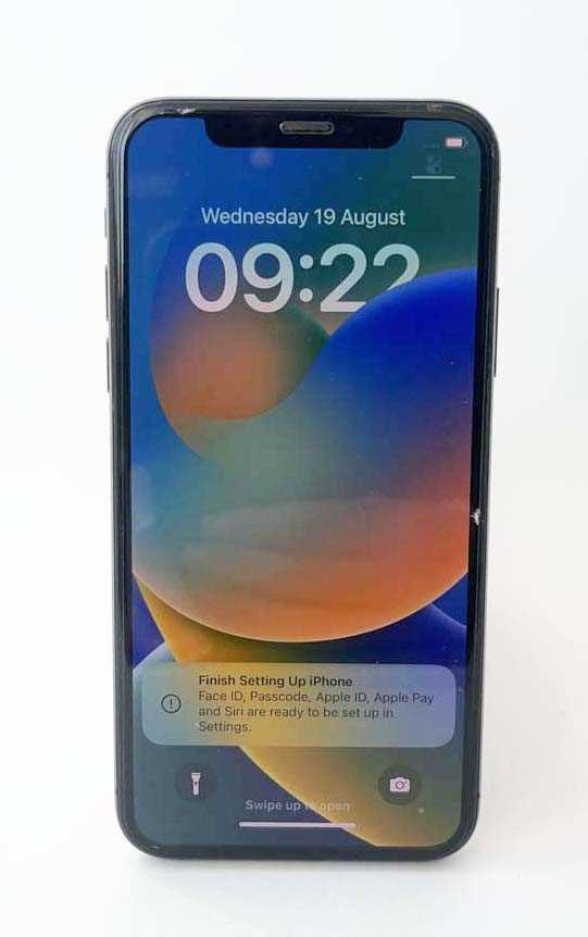 Lot iPhone X 256GB Black (camera crackage)