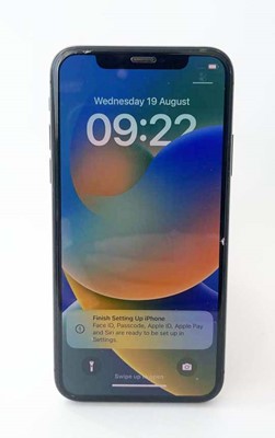 Lot iPhone X 256GB Black (camera crackage)