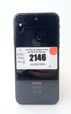 Lot iPhone X 256GB Black (camera crackage)