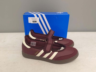 Lot Adidas UK6.5 samba jane shoes in wine red - boxed