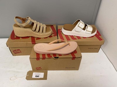 Lot 3x Boxed pairs of Fitflop sandals sizes UK4....