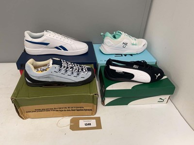 Lot 4x Boxed pairs of trainers to include Puma UK6,...