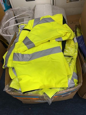 Lot 3731 - Box containing Hi-vis clothing