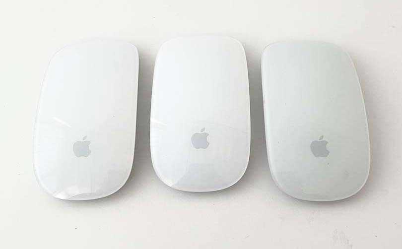 Lot 3x Apple Magic Mouse; A1657 (x2) & A1296