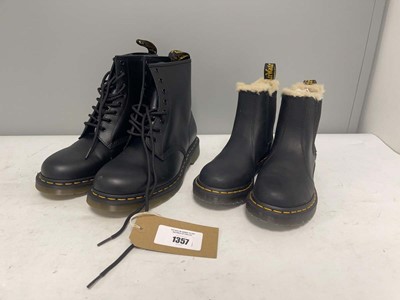 Lot 2x Pairs of Dr Martens boots sizes UK4 & UK10