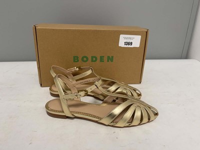 Lot Boden EU37 caged flat sandals in gold - boxed