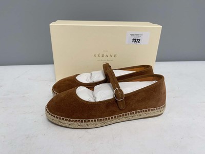 Lot Sezane UK5 mariana noisette shoes in brown -...