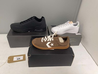 Lot 3x Boxed pairs of trainers to include Converse...