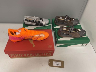 Lot 4x Boxed pairs of Puma shoes to include...