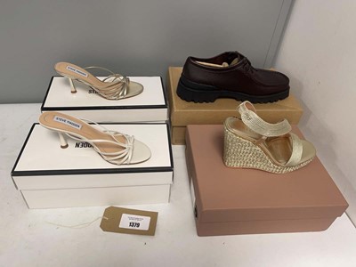 Lot 4x Boxed pairs of shoes to include Clarks UK10,...