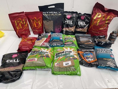 Lot 3620 - Fishing bait including stabilized boilies,...