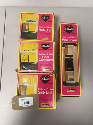 Lot 3776 - 4 boxed Sindy Pedigree Eastham E-Line dolls...