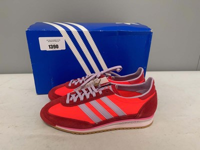 Lot Adidas UK4.5 sl 72 og trainers in red - boxed