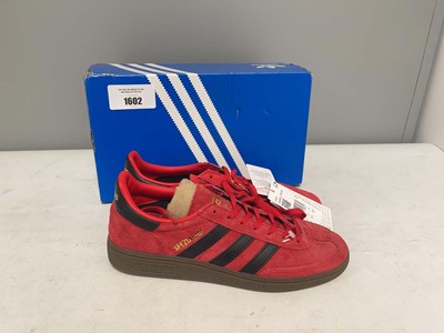 Lot Adidas UK8 handball spezial trainers in red -...