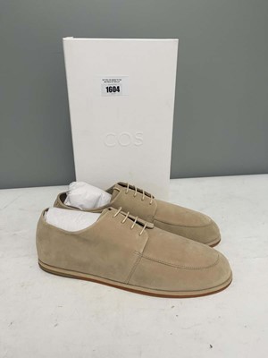 Lot COS UK10.5 oxford shoes in beige - boxed