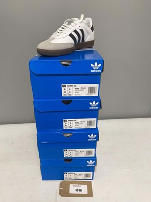 Lot 4x Boxed pairs of Adidas samba OG trainers in...