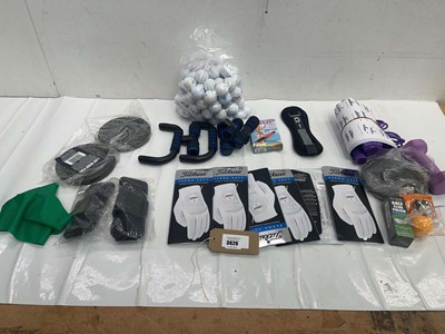 Lot 3626 - Tilteist right hand golf gloves, golf balls,...