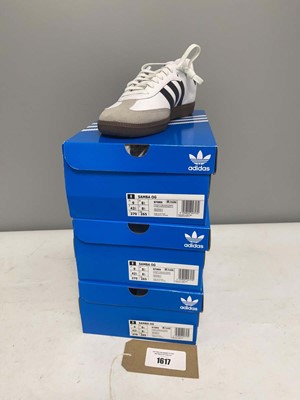Lot 3x Boxed pairs of Adidas samba OG trainers in...