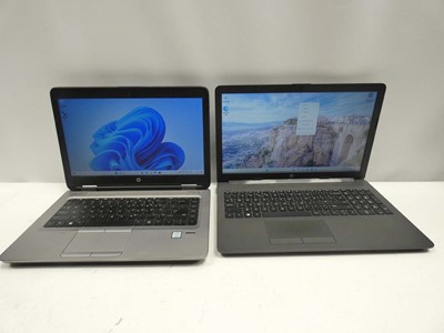 Lot 2009 - 2x HP laptops; HP ProBook 640 G2 with Intel i5,...